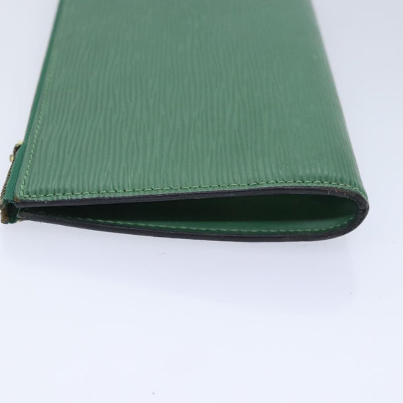 LOUIS VUITTON Epi Pochette Accessoires Pouch Green M52984 LV Auth 65519