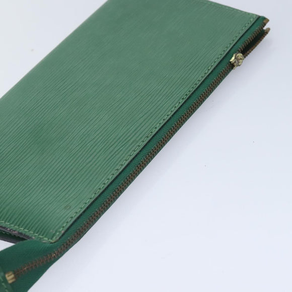LOUIS VUITTON Epi Pochette Accessoires Pouch Green M52984 LV Auth 65519