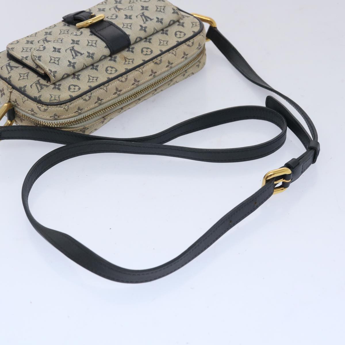 LOUIS VUITTON Monogram Mini Juliet MM Shoulder Bag Blue M92004 LV Auth 65523