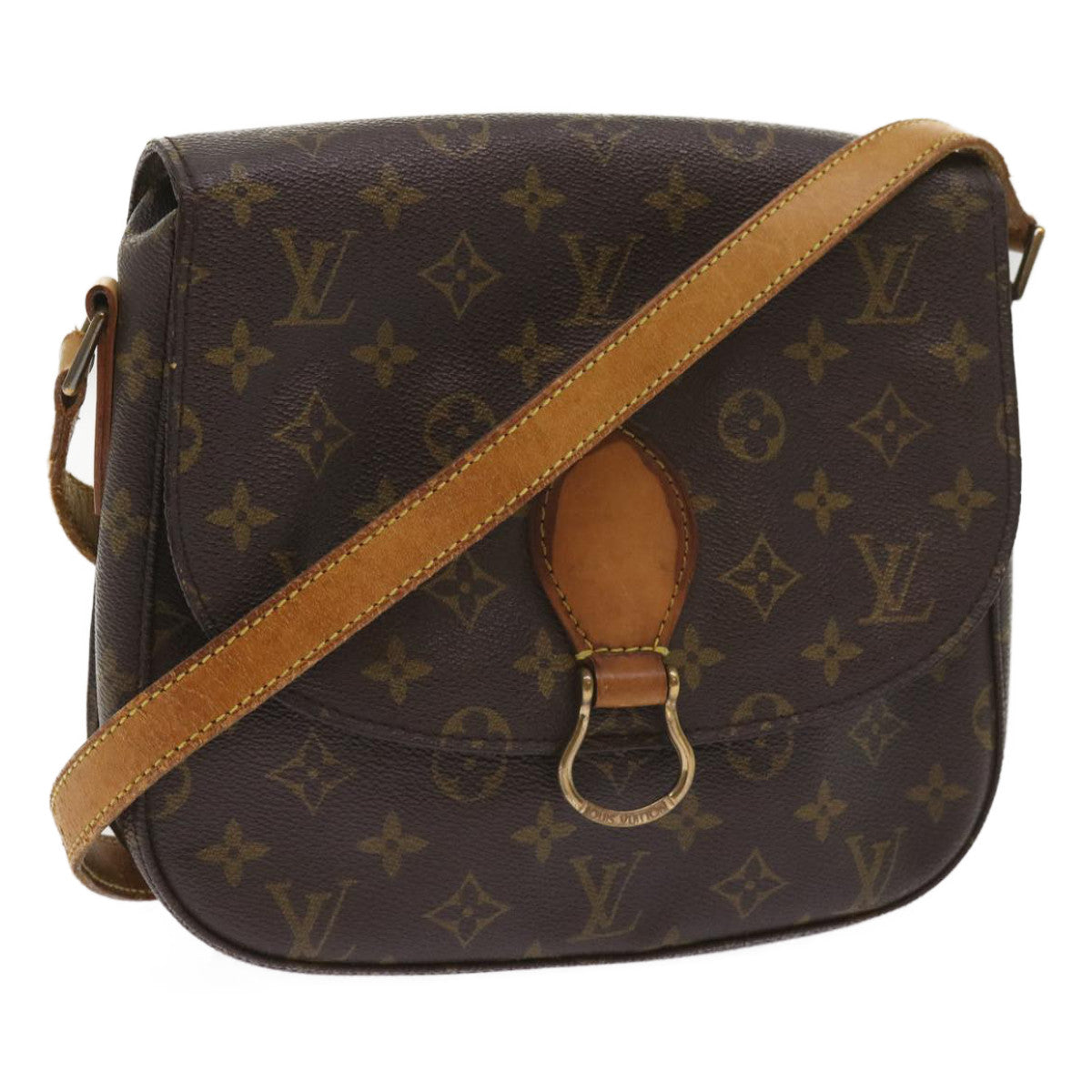 LOUIS VUITTON Monogram Saint Cloud GM Shoulder Bag M51242 LV Auth 65530