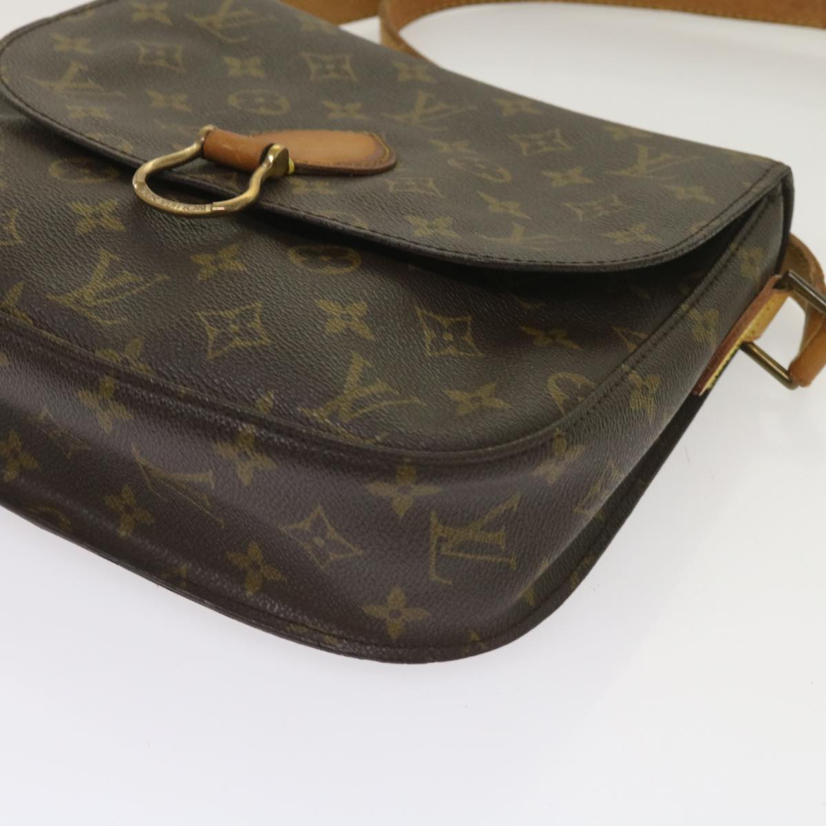 LOUIS VUITTON Monogram Saint Cloud GM Shoulder Bag M51242 LV Auth 65530