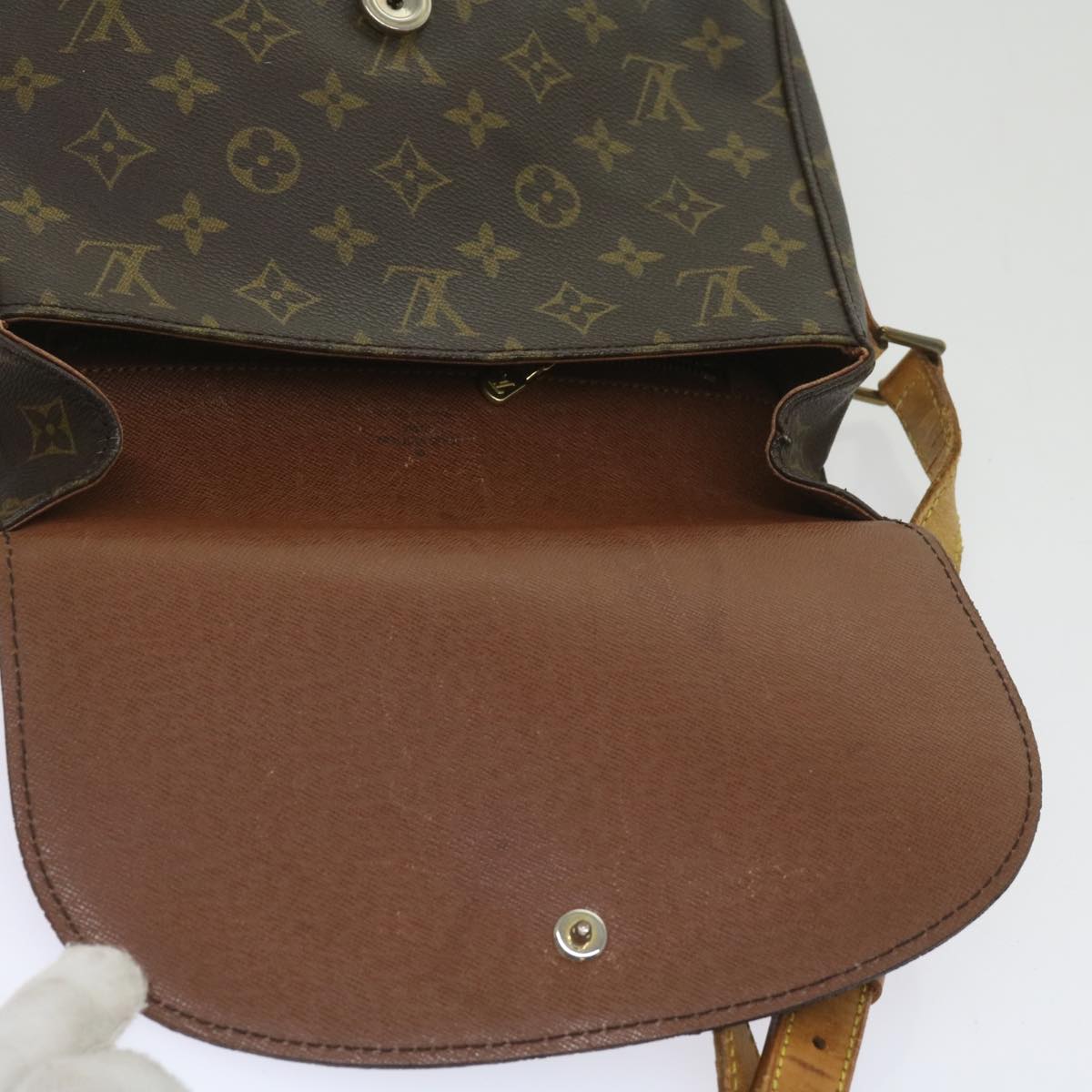 LOUIS VUITTON Monogram Saint Cloud GM Shoulder Bag M51242 LV Auth 65530