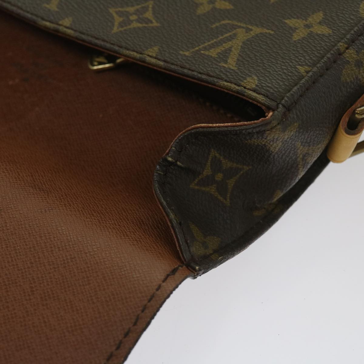 LOUIS VUITTON Monogram Saint Cloud GM Shoulder Bag M51242 LV Auth 65530