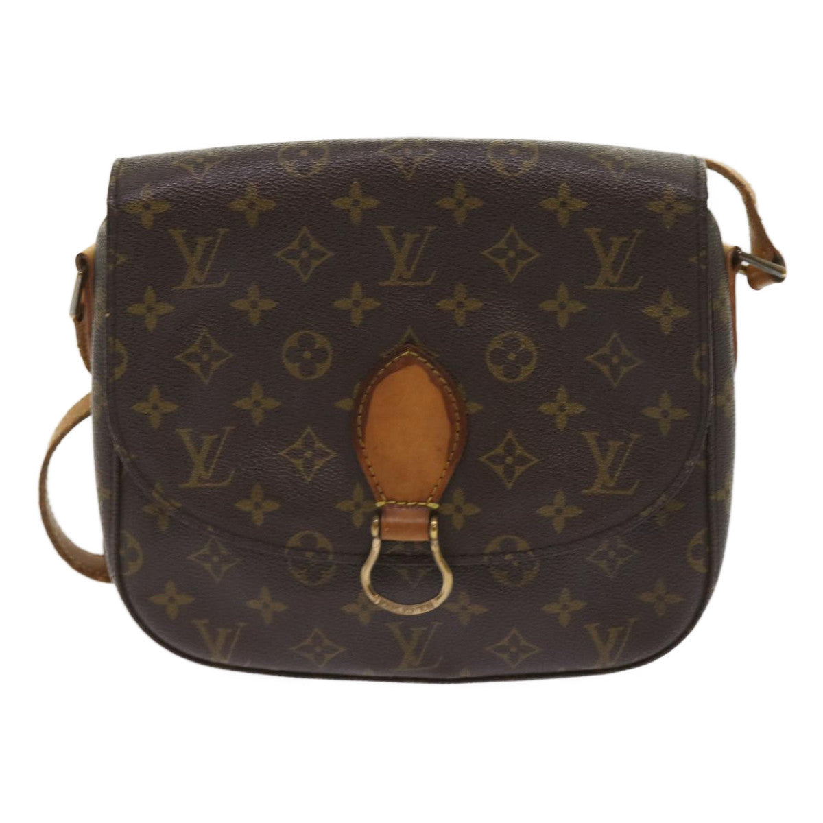 LOUIS VUITTON Monogram Saint Cloud GM Shoulder Bag M51242 LV Auth 65530