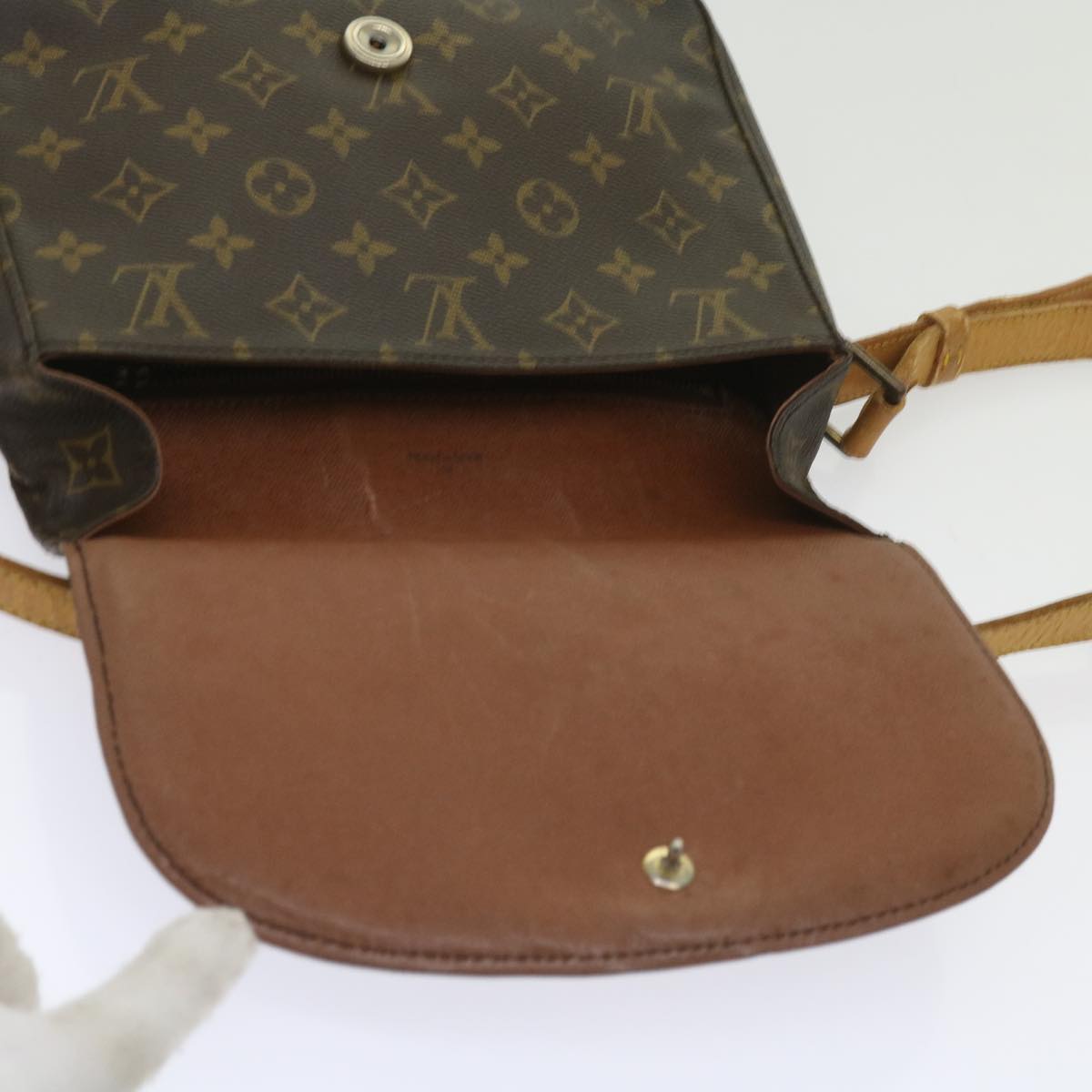 LOUIS VUITTON Monogram Saint Cloud GM Shoulder Bag M51242 LV Auth 65531