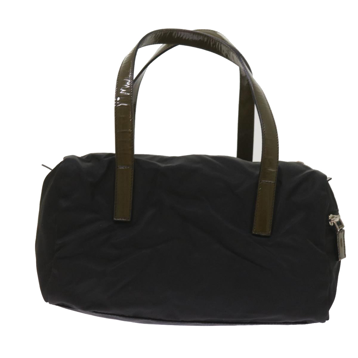 PRADA Hand Bag Nylon Black Auth 65551 - 0
