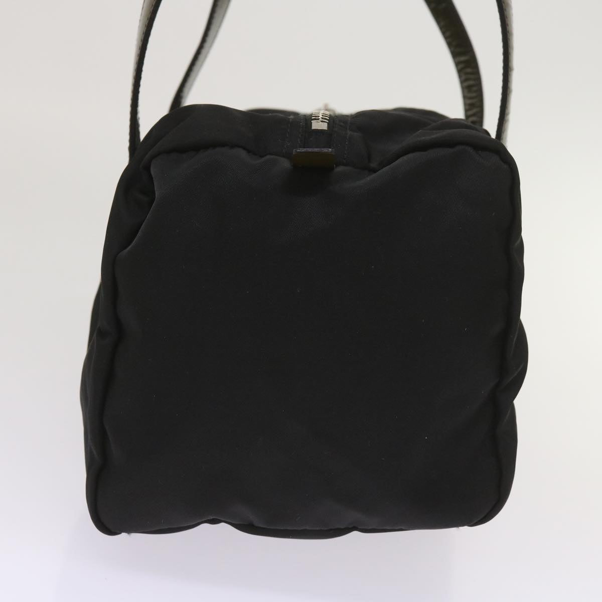 PRADA Hand Bag Nylon Black Auth 65551