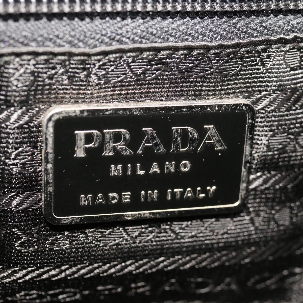 PRADA Shoulder Bag Nylon Green Auth 65556