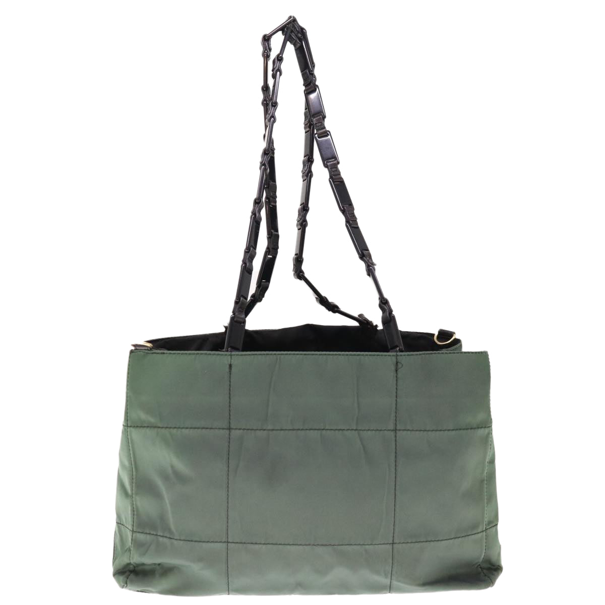 PRADA Shoulder Bag Nylon Green Auth 65556 - 0