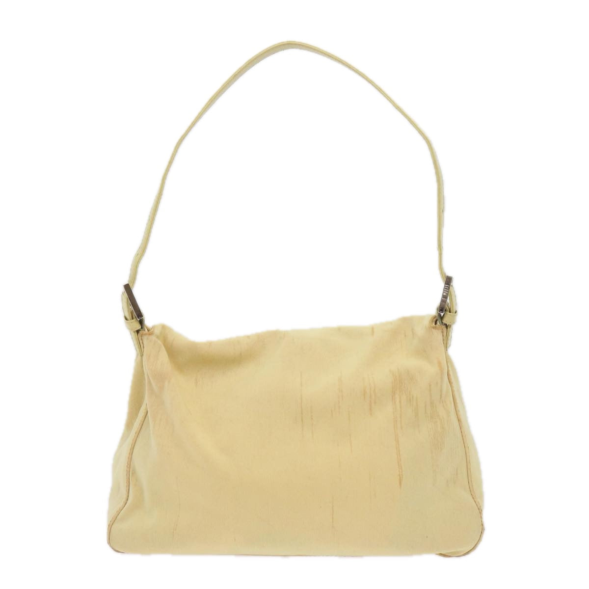 FENDI Mamma Baguette Shoulder Bag Nylon Yellow Auth 65559 - 0