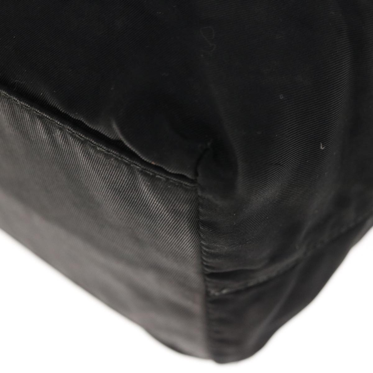PRADA Tote Bag Nylon Black Auth 65567