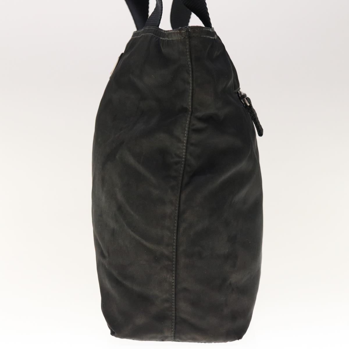 PRADA Tote Bag Nylon Black Auth 65567