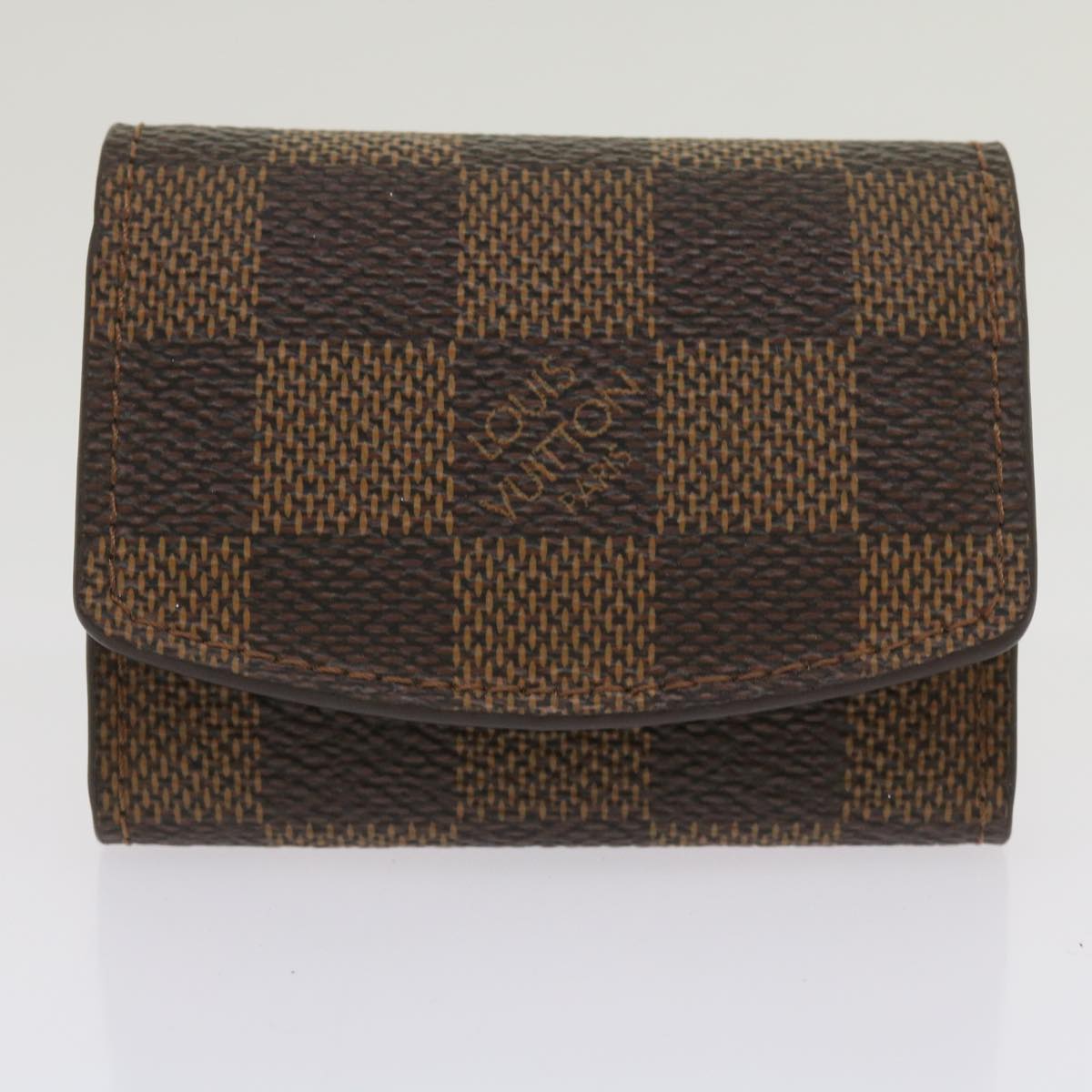 LOUIS VUITTON Damier Ebene Cuff Case M64681 LV Auth 65570