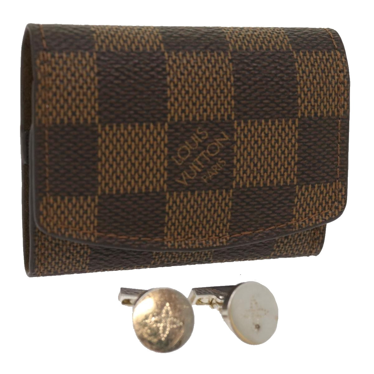 LOUIS VUITTON Damier Ebene Cuff Case M64681 LV Auth 65570 - 0