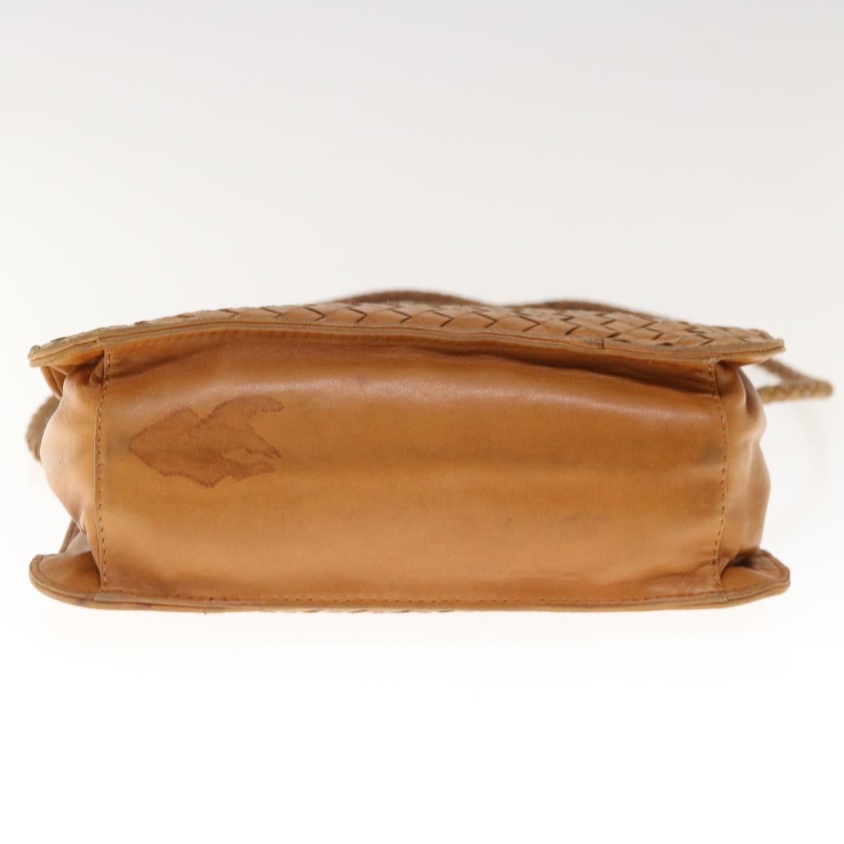 BOTTEGA VENETA INTRECCIATO Shoulder Bag Leather Brown Auth 65583