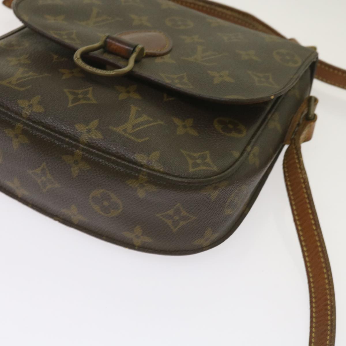 LOUIS VUITTON Monogram Saint Cloud MM Shoulder Bag M51243 LV Auth 65622