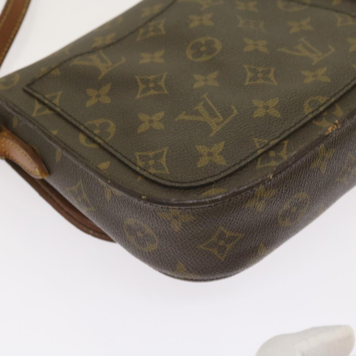 LOUIS VUITTON Monogram Saint Cloud MM Shoulder Bag M51243 LV Auth 65622