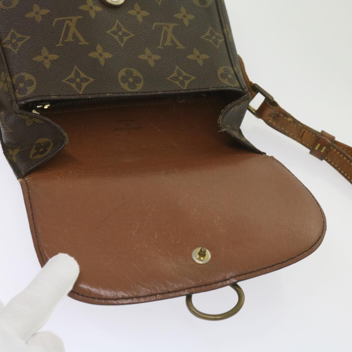 LOUIS VUITTON Monogram Saint Cloud MM Shoulder Bag M51243 LV Auth 65622