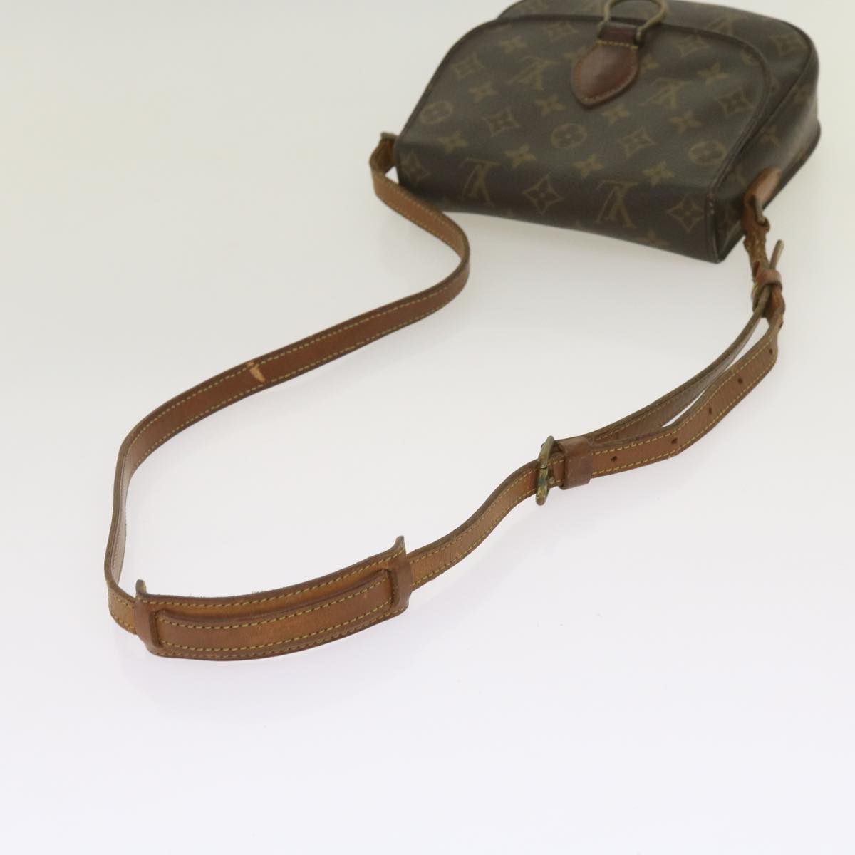 LOUIS VUITTON Monogram Saint Cloud MM Shoulder Bag M51243 LV Auth 65622