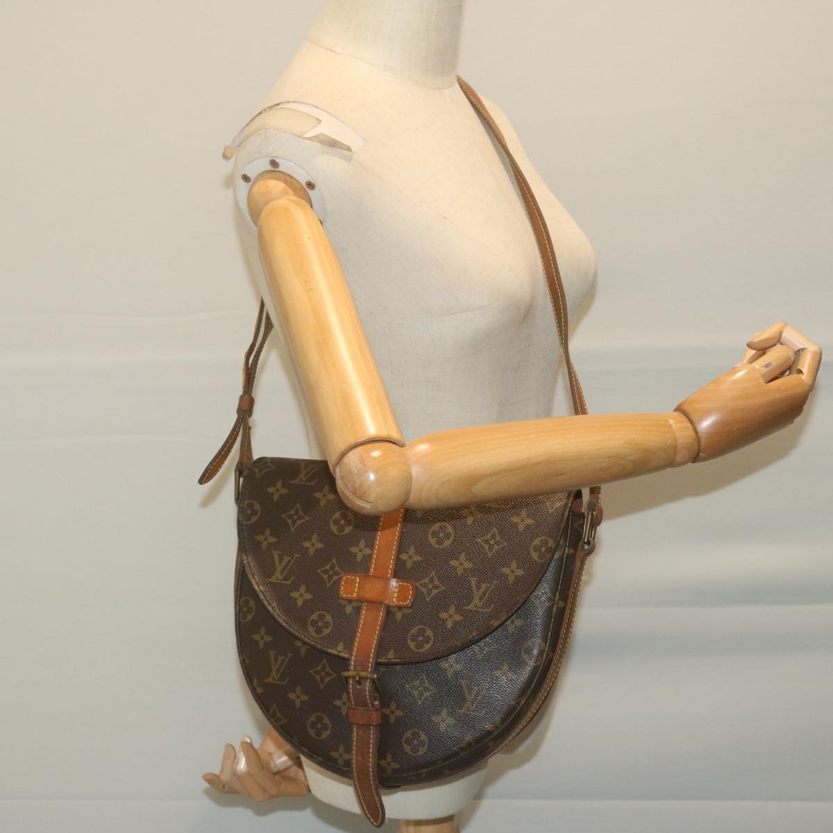 LOUIS VUITTON Monogram Chantilly GM Shoulder Bag M51232 LV Auth 65630