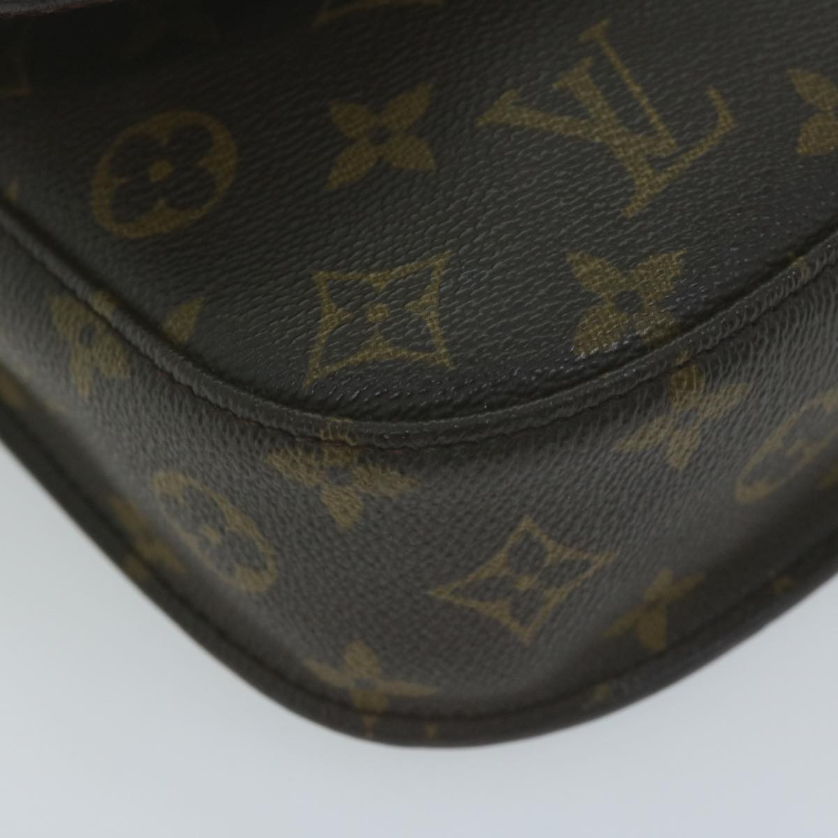 LOUIS VUITTON Monogram Saint Cloud MM Shoulder Bag M51243 LV Auth 65631