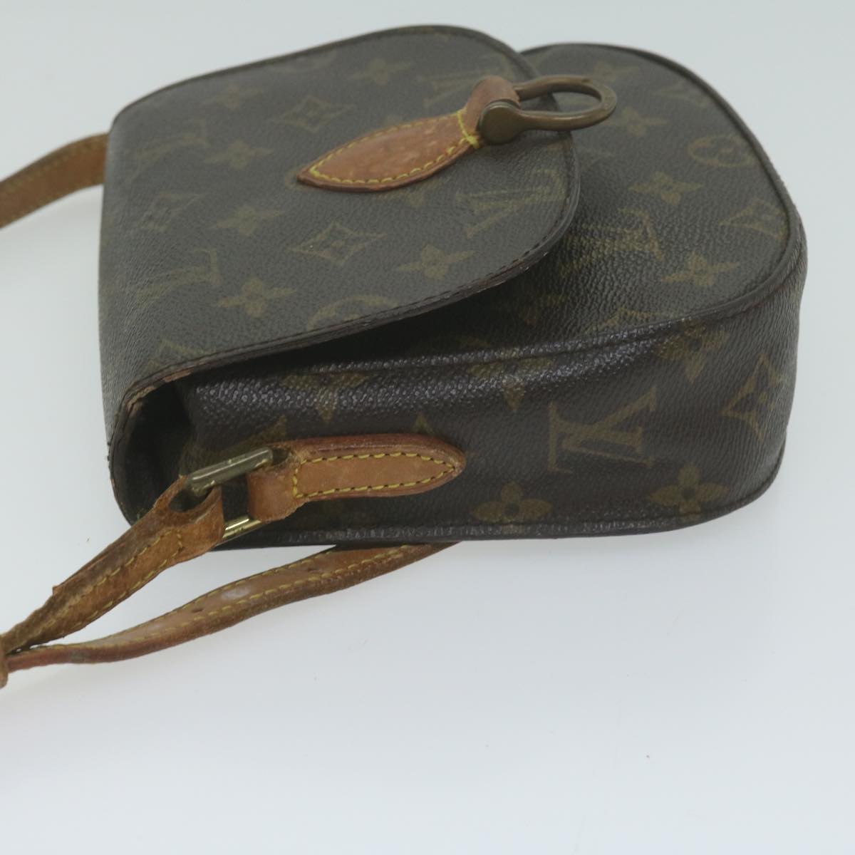 LOUIS VUITTON Monogram Saint Cloud PM Shoulder Bag M51244 LV Auth 65632