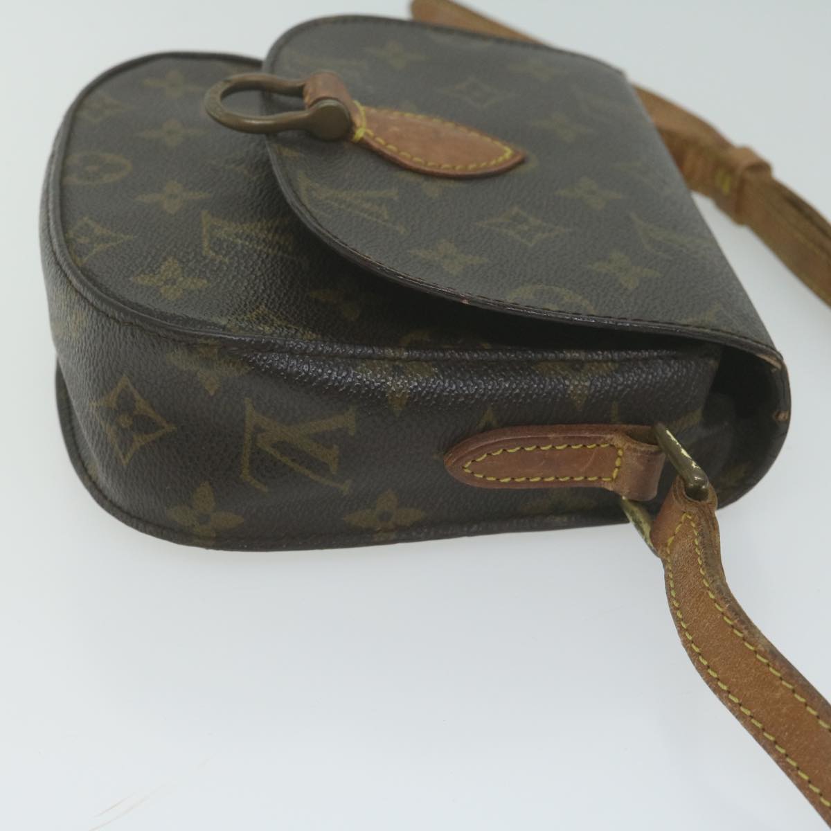 LOUIS VUITTON Monogram Saint Cloud PM Shoulder Bag M51244 LV Auth 65632