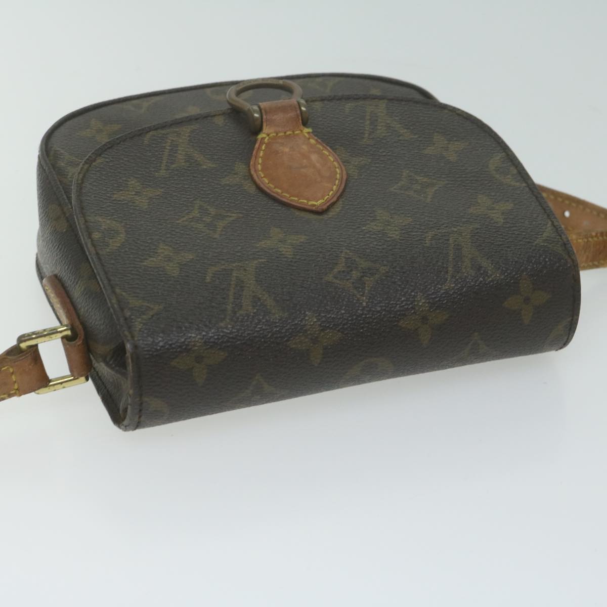 LOUIS VUITTON Monogram Saint Cloud PM Shoulder Bag M51244 LV Auth 65632