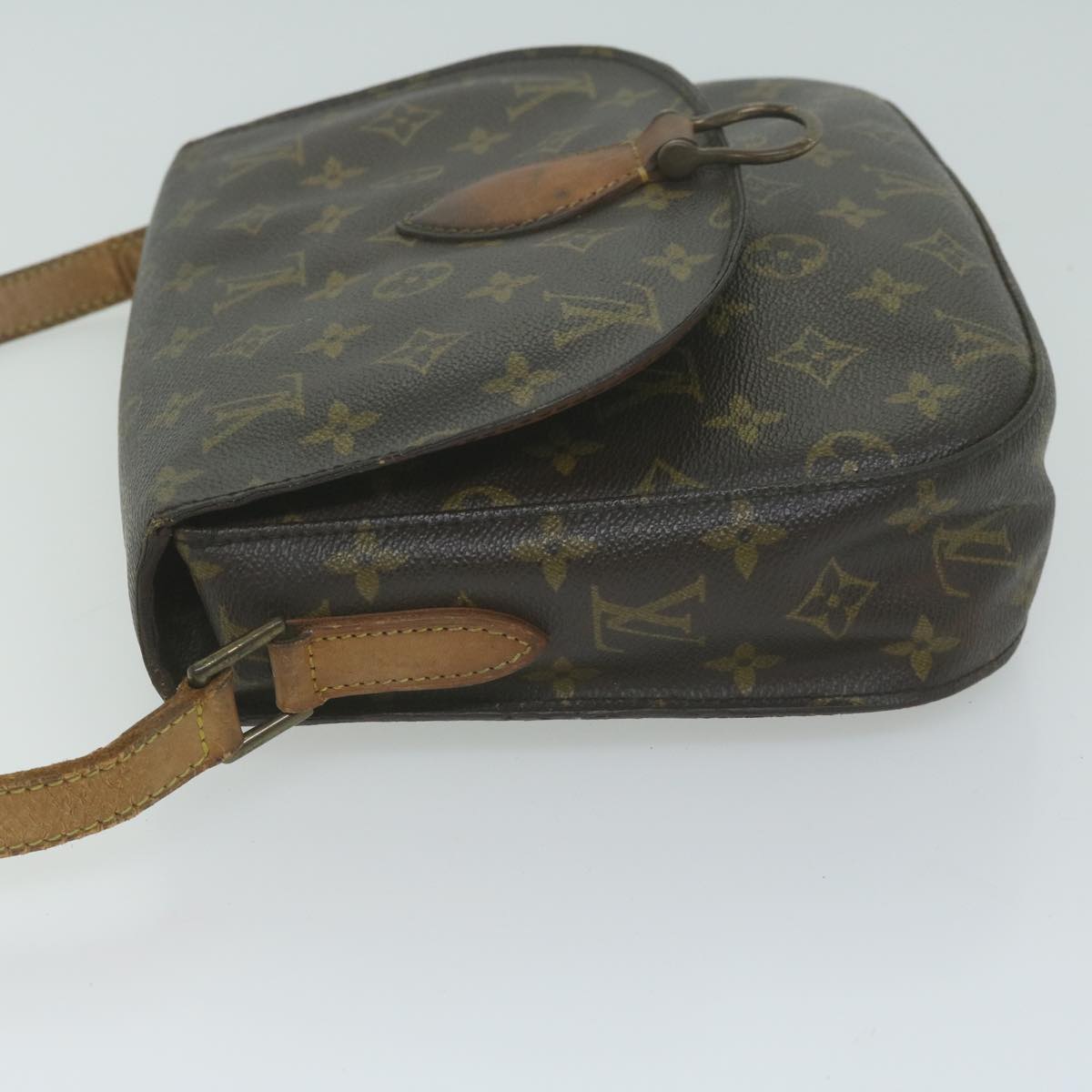 LOUIS VUITTON Monogram Saint Cloud GM Shoulder Bag M51242 LV Auth 65634