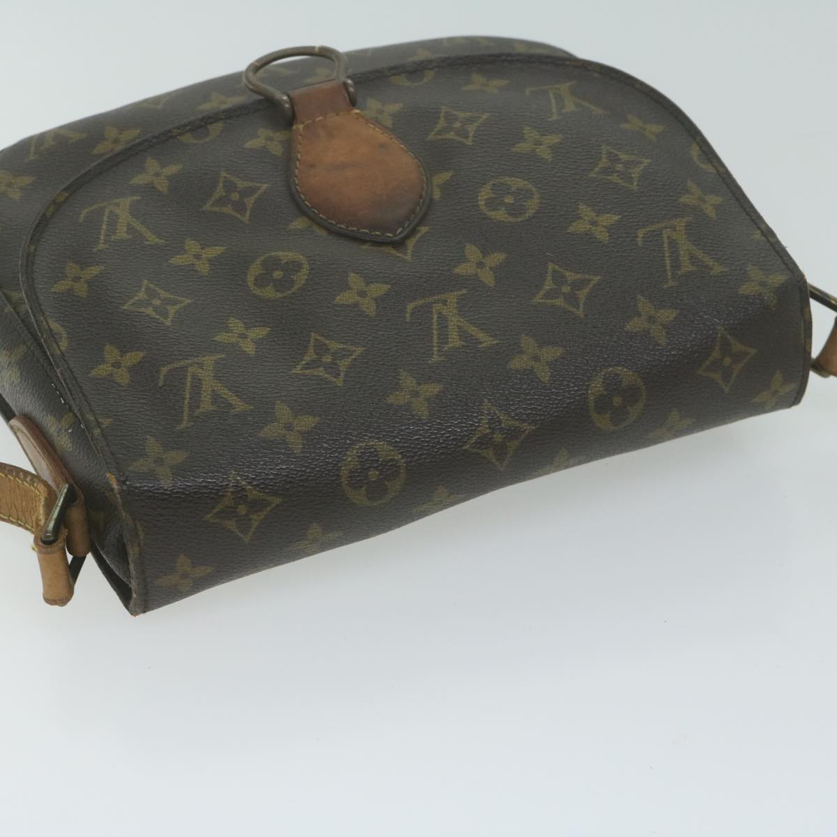 LOUIS VUITTON Monogram Saint Cloud GM Shoulder Bag M51242 LV Auth 65634