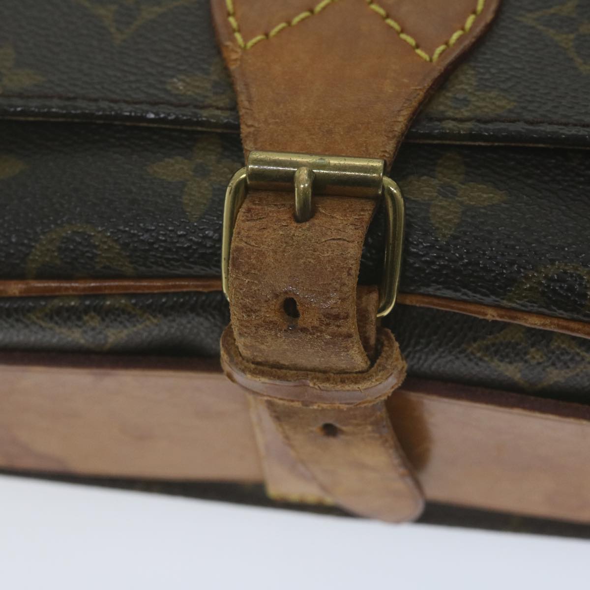 LOUIS VUITTON Monogram Cartouchiere MM Shoulder Bag M51253 LV Auth 65637