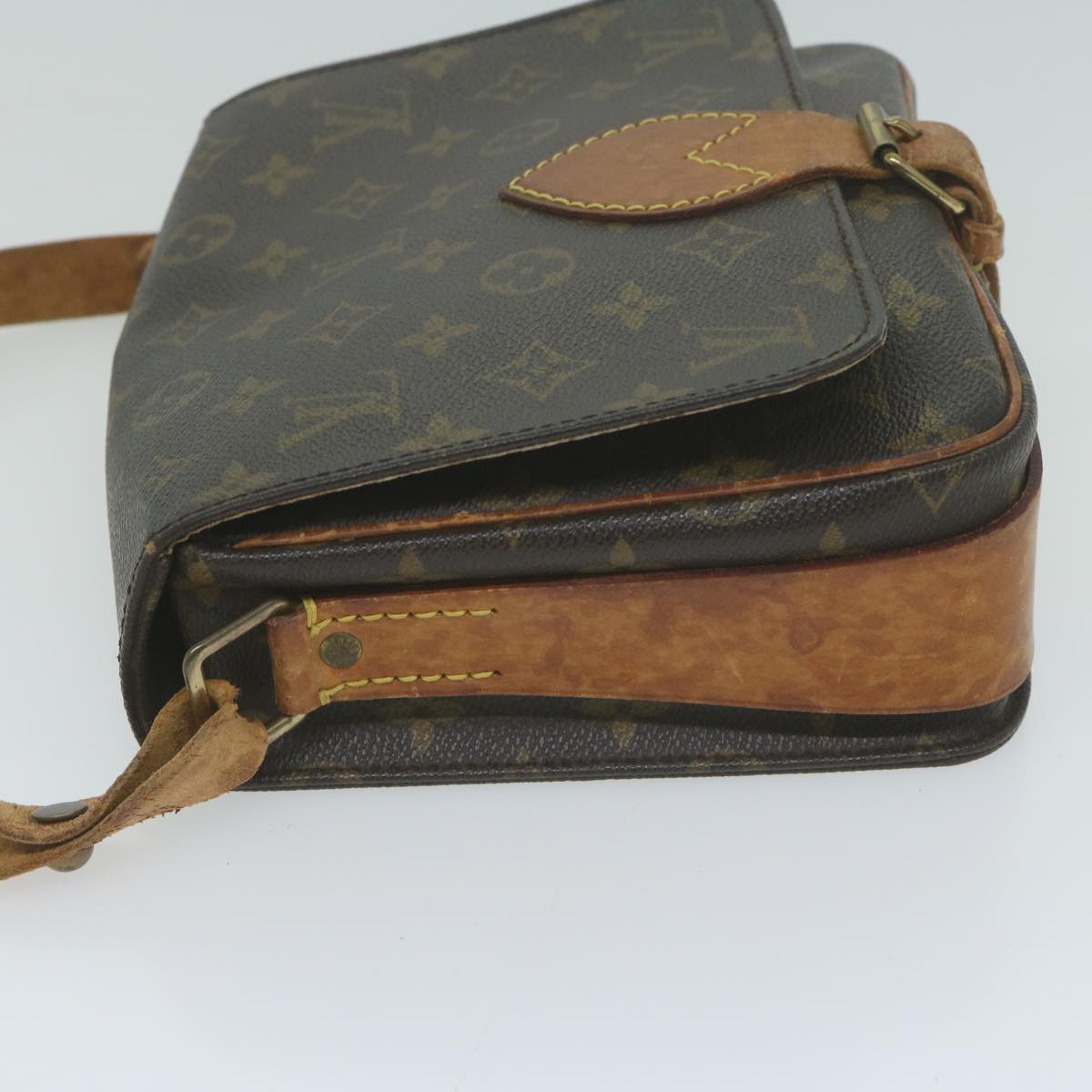 LOUIS VUITTON Monogram Cartouchiere MM Shoulder Bag M51253 LV Auth 65637