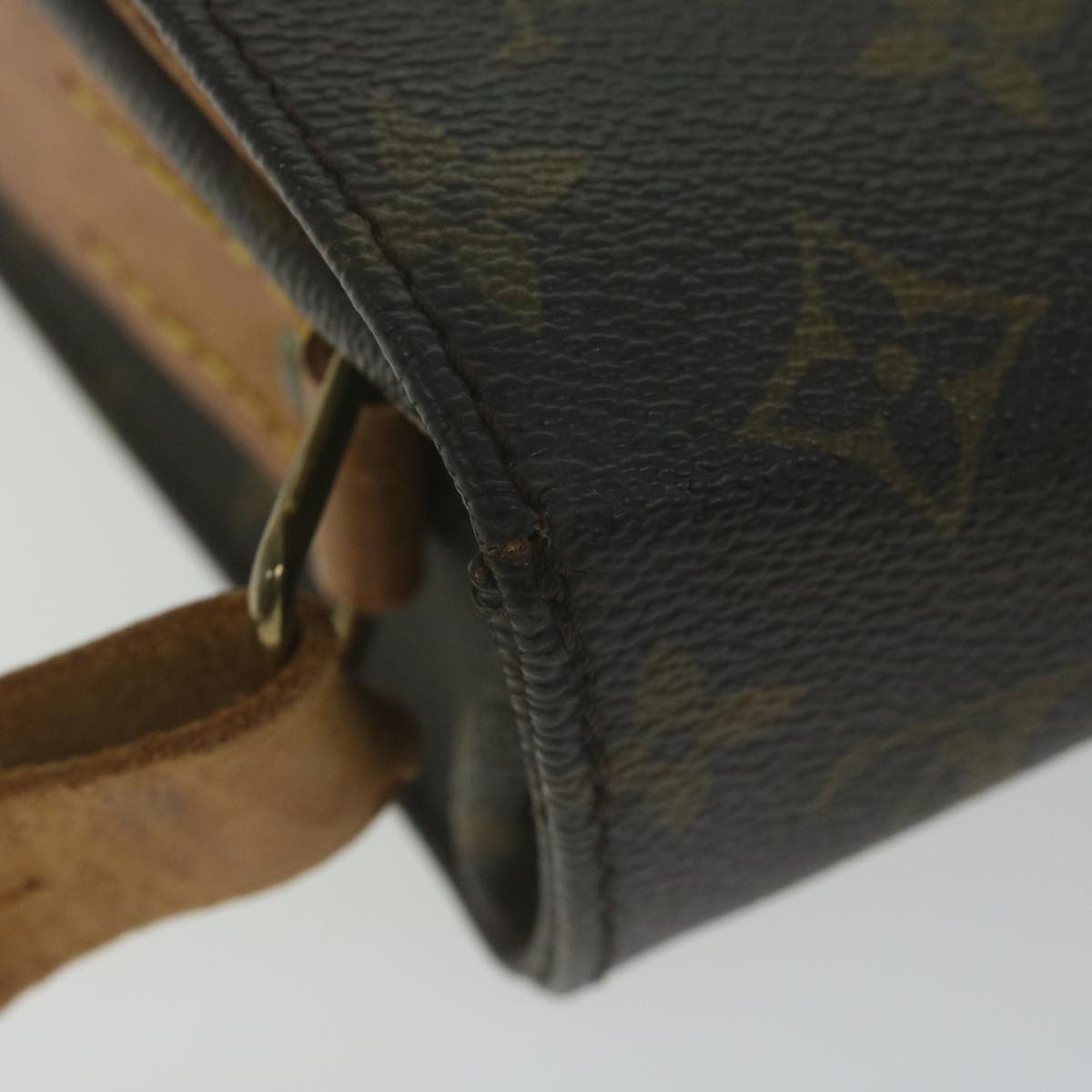 LOUIS VUITTON Monogram Cartouchiere MM Shoulder Bag M51253 LV Auth 65637