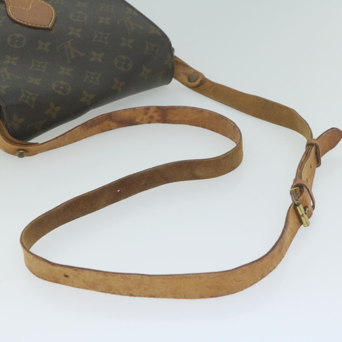 LOUIS VUITTON Monogram Cartouchiere MM Shoulder Bag M51253 LV Auth 65637