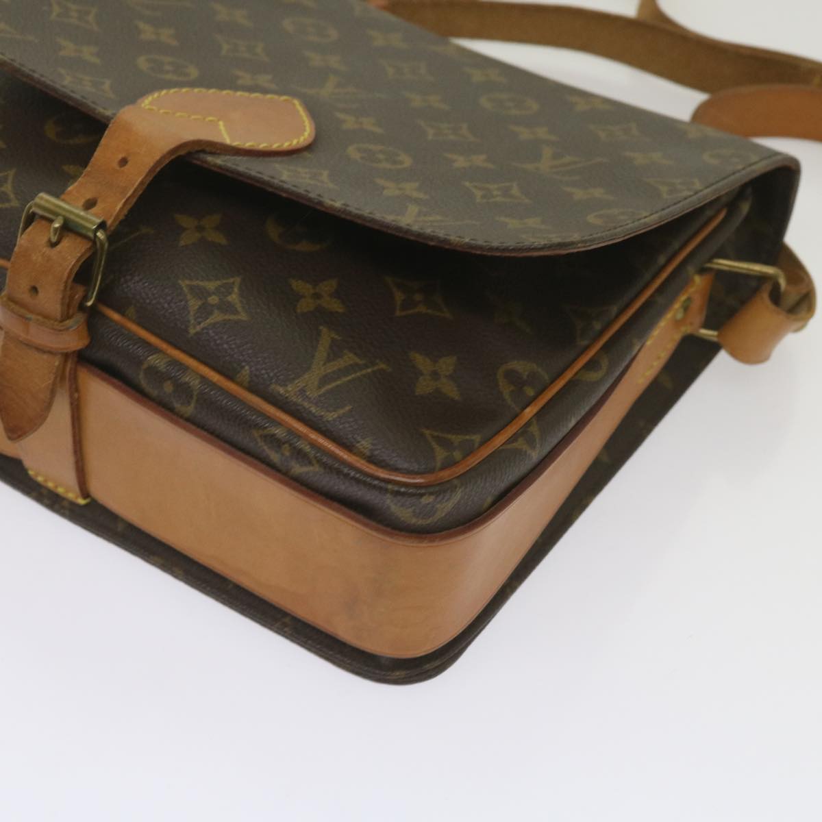 LOUIS VUITTON Monogram Cartouchiere GM Shoulder Bag M51252 LV Auth 65639