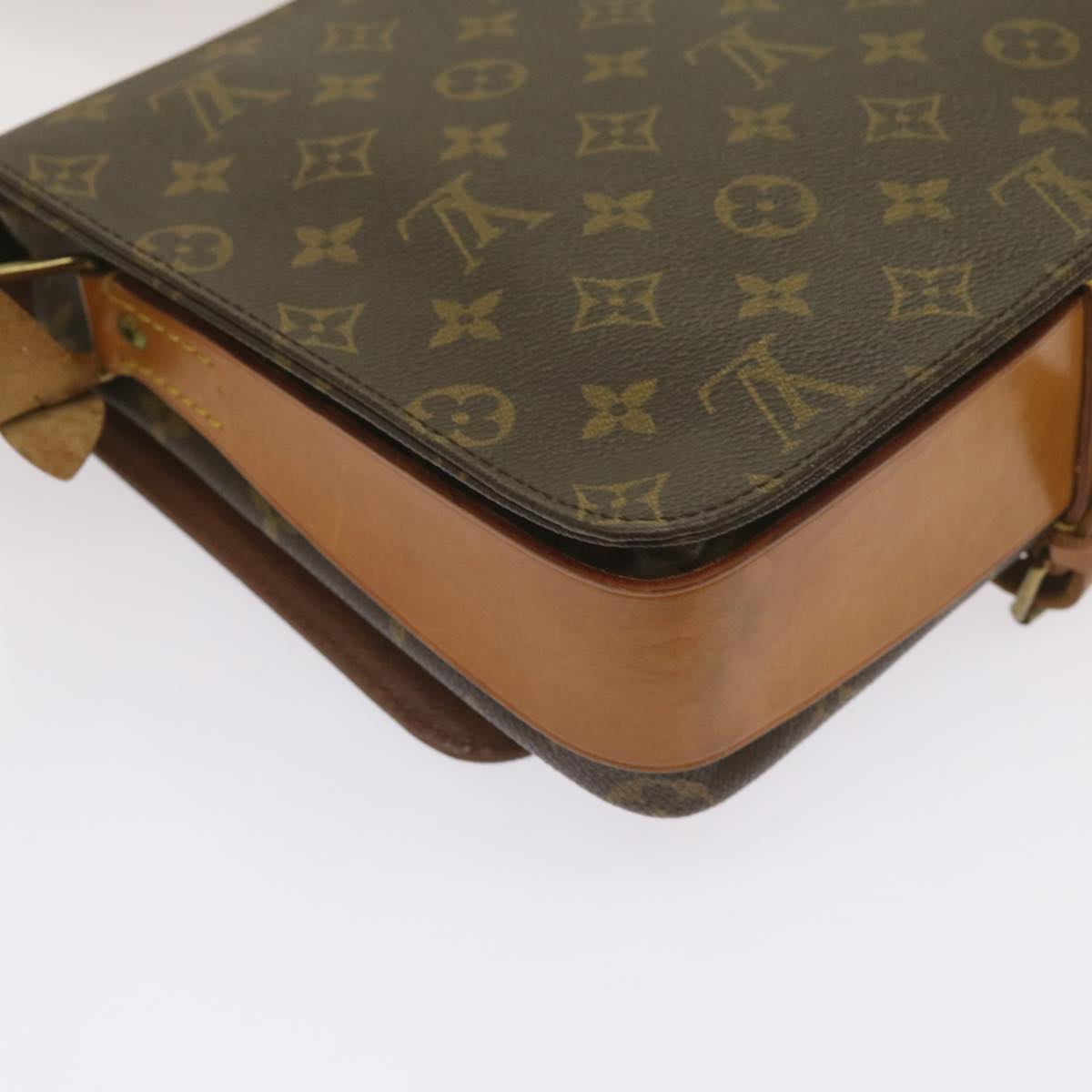 LOUIS VUITTON Monogram Cartouchiere GM Shoulder Bag M51252 LV Auth 65639