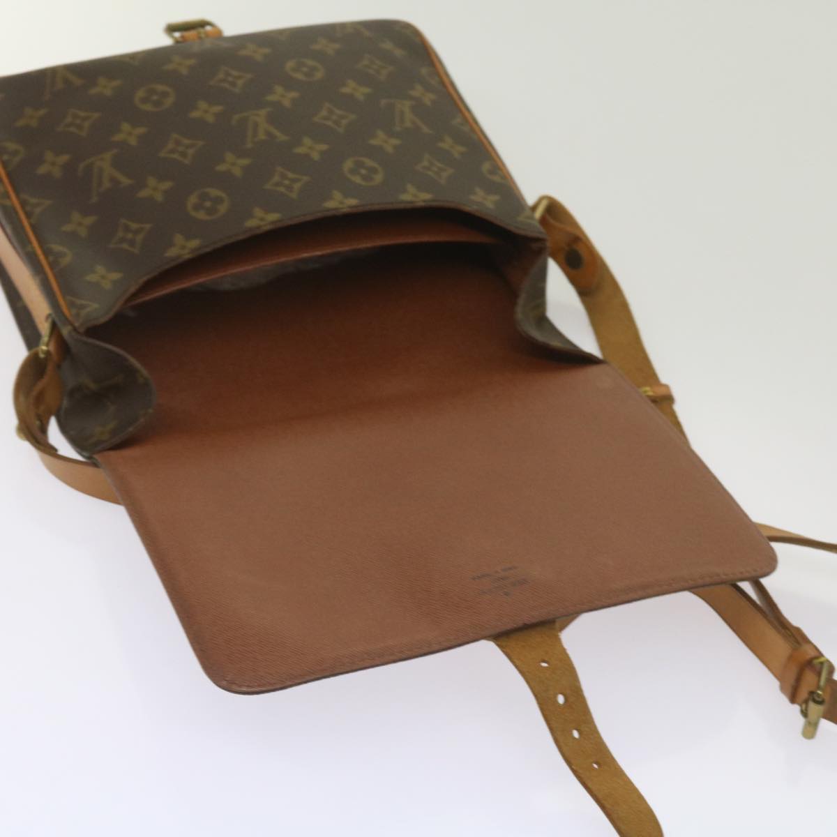 LOUIS VUITTON Monogram Cartouchiere GM Shoulder Bag M51252 LV Auth 65639