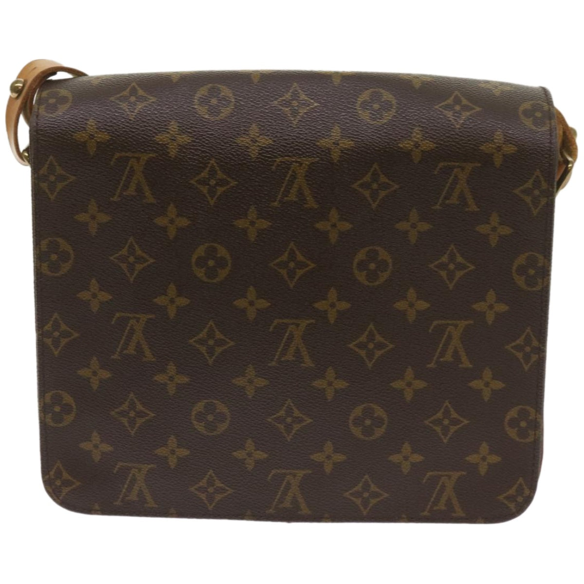 LOUIS VUITTON Monogram Cartouchiere GM Shoulder Bag M51252 LV Auth 65639