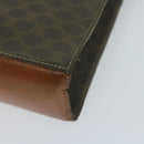 CELINE Macadam Canvas Umhängetasche PVC Leder Braun Auth 65644-10