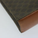 CELINE Macadam Canvas Shoulder Bag PVC Leather Brown Auth 65644-15