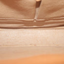 CELINE Macadam Canvas Shoulder Bag PVC Leather Brown Auth 65644-11