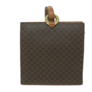CELINE Macadam Canvas Umhängetasche PVC Leder Braun Auth 65644-2