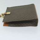 CELINE Macadam Canvas Umhängetasche PVC Leder Braun Auth 65644-4
