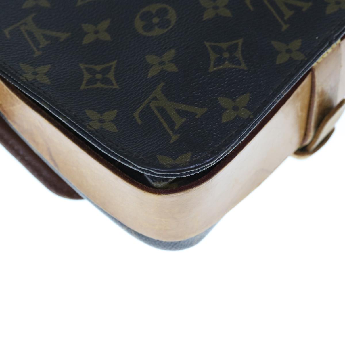 LOUIS VUITTON Monogram Cartouchiere MM Shoulder Bag M51253 LV Auth 65646