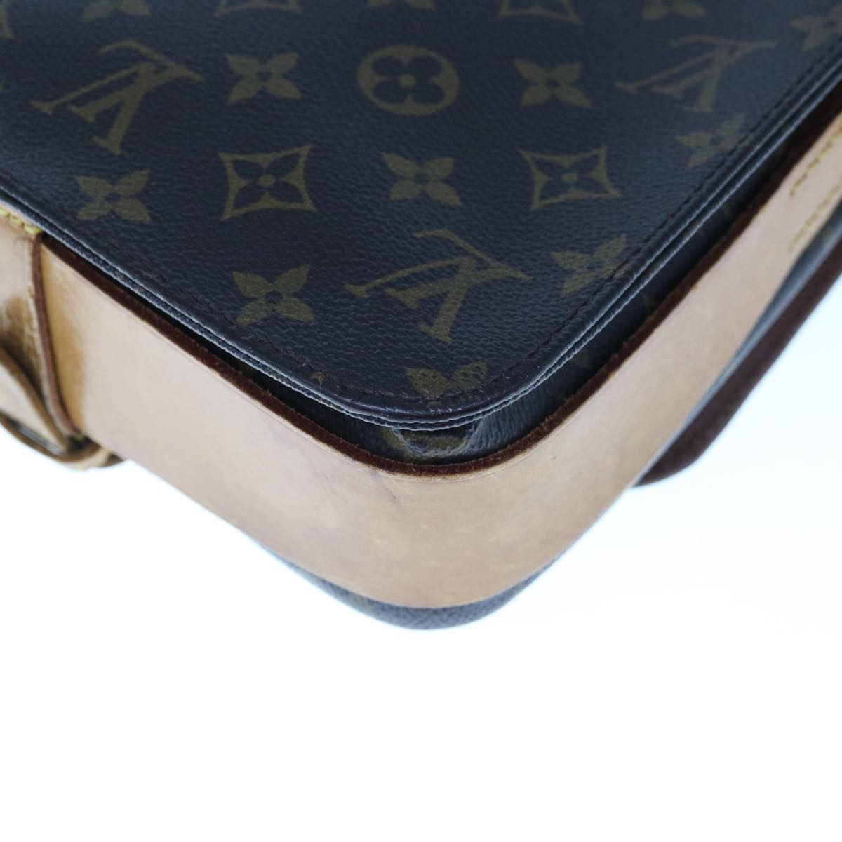 LOUIS VUITTON Monogram Cartouchiere MM Shoulder Bag M51253 LV Auth 65646