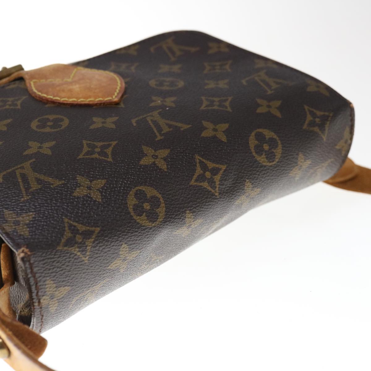 LOUIS VUITTON Monogram Cartouchiere MM Shoulder Bag M51253 LV Auth 65646