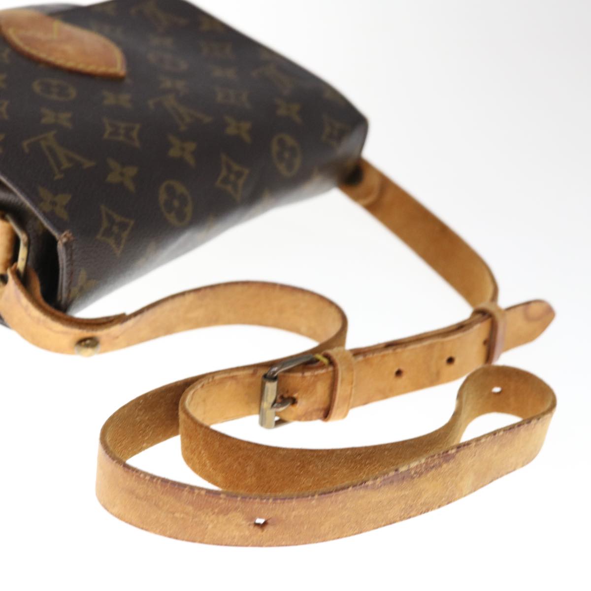 LOUIS VUITTON Monogram Cartouchiere MM Shoulder Bag M51253 LV Auth 65646