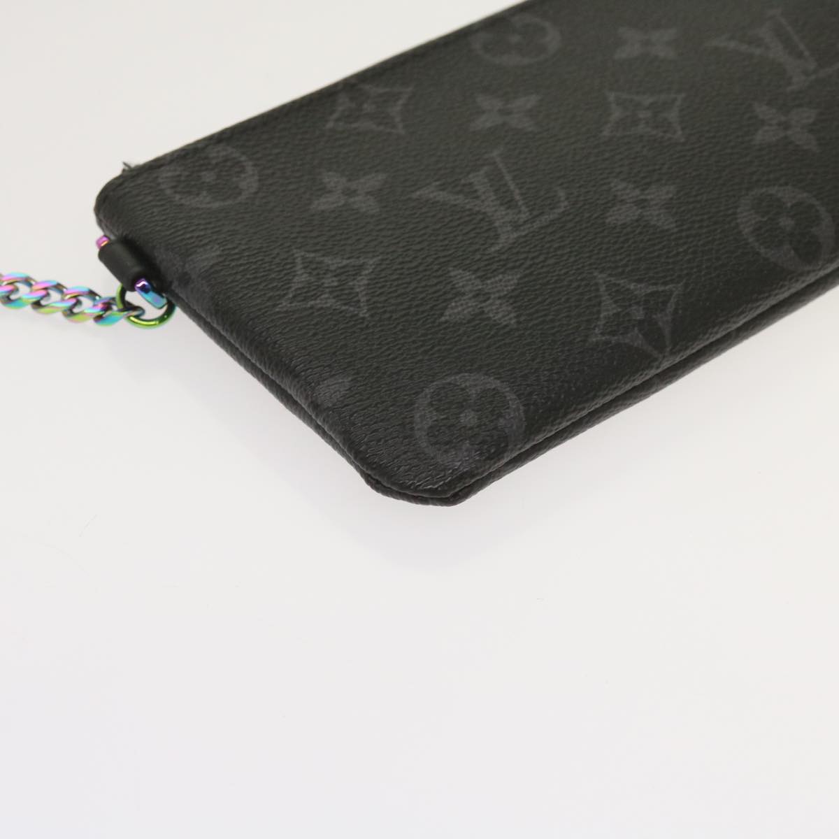 LOUIS VUITTON Monogram Eclipse Fragment iPhone Case M64433 LV Auth 65663A