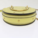 Chloe Pixy Hand Bag Suede Leather 2way Yellow Auth 65664V-6