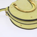 Chloe Pixy Hand Bag Suede Leather 2way Yellow Auth 65664V-17